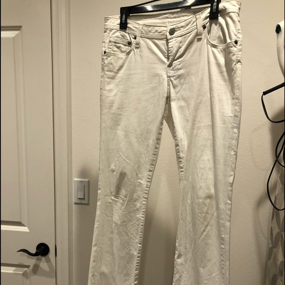 Bootcut white denim jeans - Picture 2 of 2